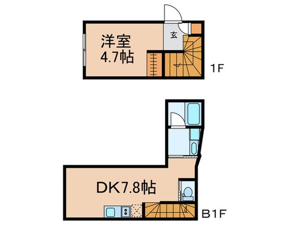 HJ　PLACE　HATAGAYAの物件間取画像